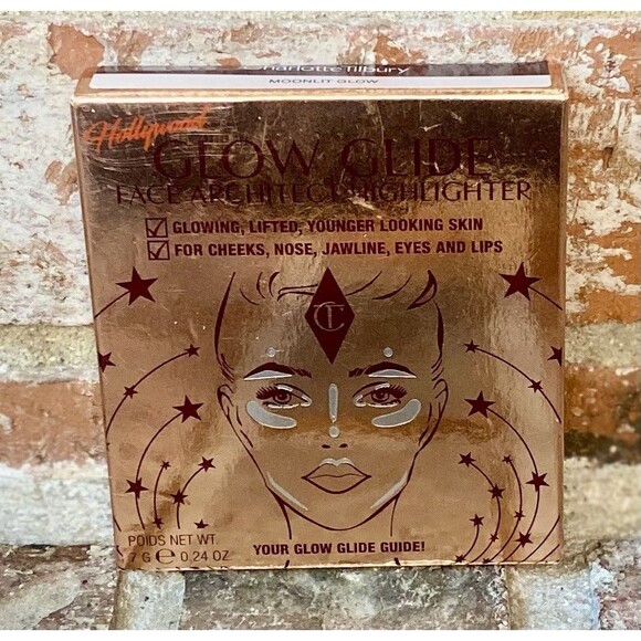Charlotte Tilbury Glow Glide Face Architect Highlighter *Moonlit Glow* NIB - Picture 2 of 4